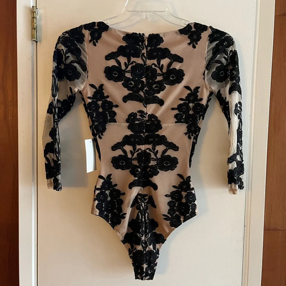 Free People Temecula Long Sleeve Bodysuit For Love & Lemons - Picture 3 of 10